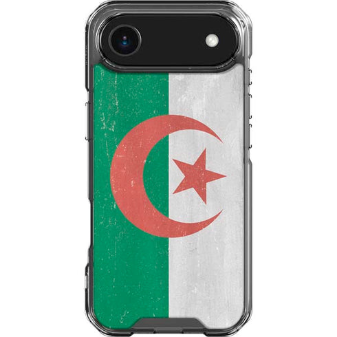 Algeria Flag Distressed iPhone 17 Air Clear Case